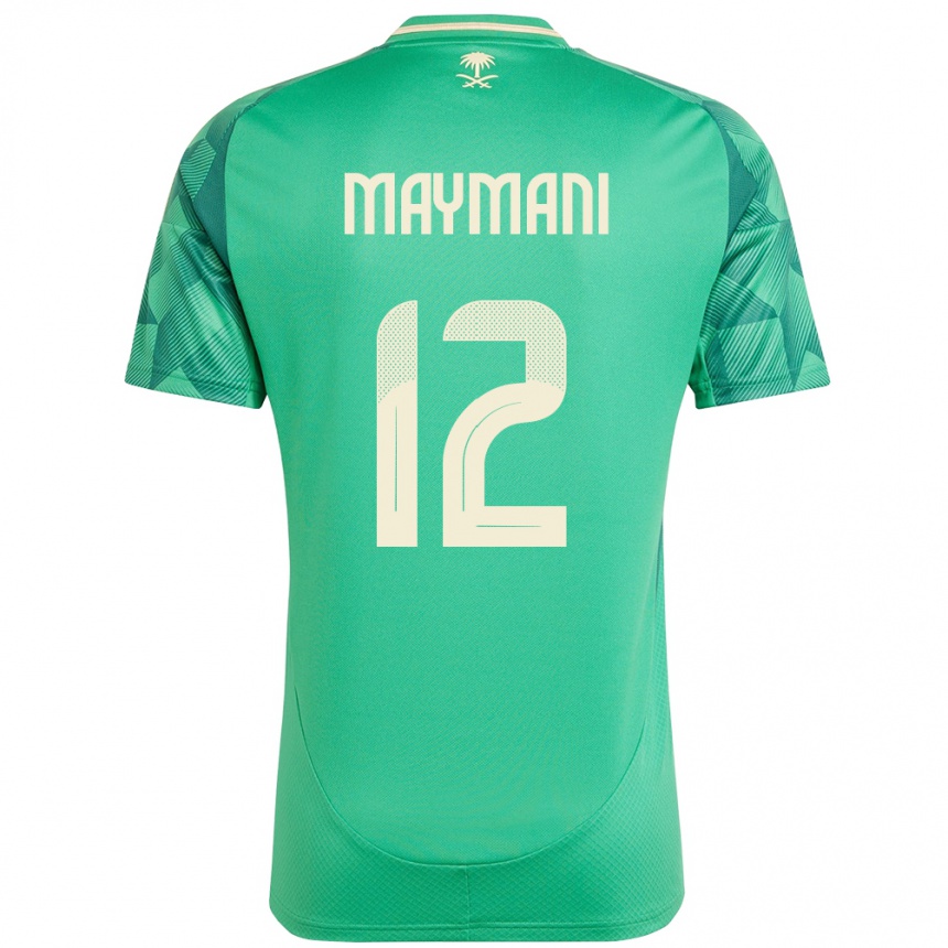 ילדים כדורגל ערב הסעודית Ammar Maymani #12 יָרוֹק ג'רזי ביתית 24-26