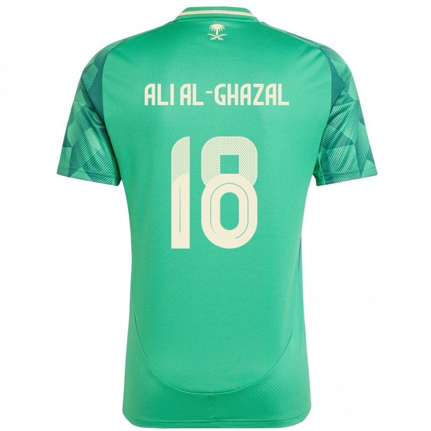 ילדים כדורגל ערב הסעודית Hassan Ali Al-Ghazal #18 יָרוֹק ג'רזי ביתית 24-26