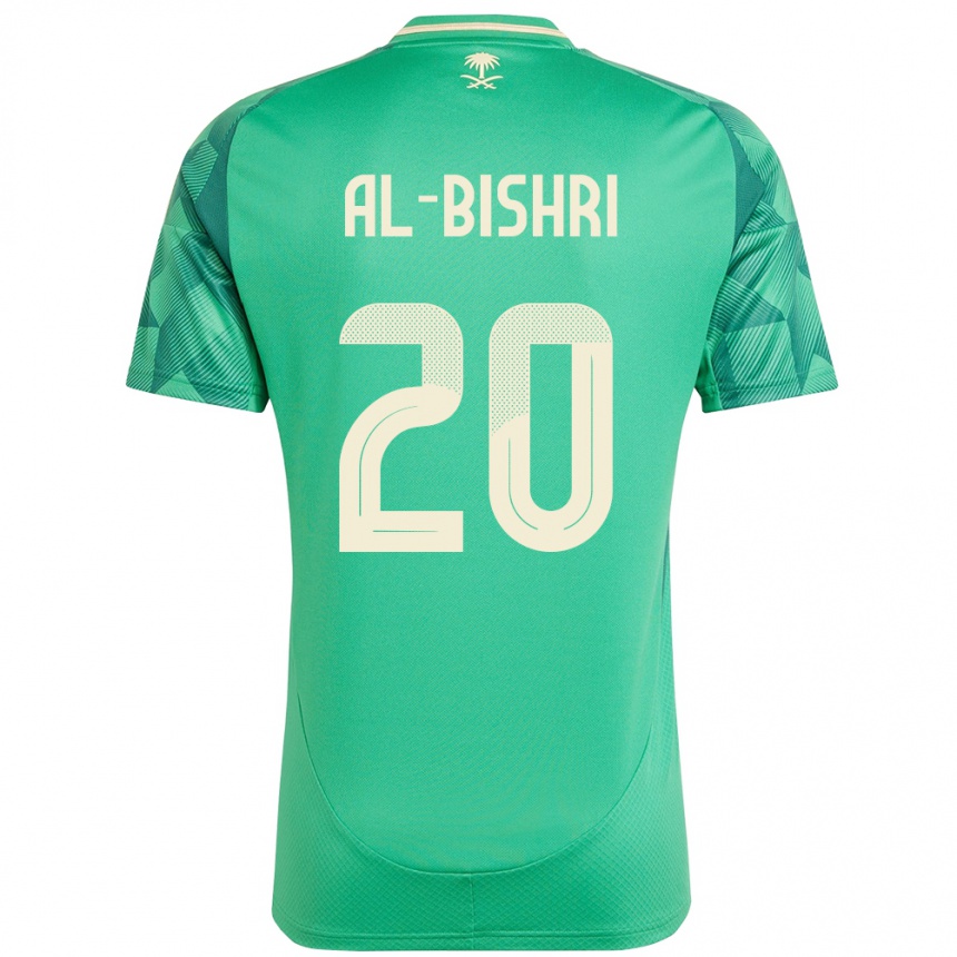 ילדים כדורגל ערב הסעודית Nawaf Al-Bishri #20 יָרוֹק ג'רזי ביתית 24-26