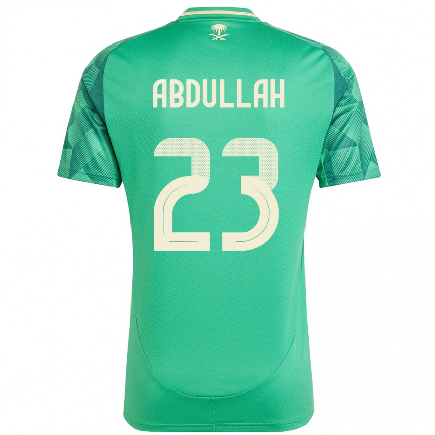 ילדים כדורגל ערב הסעודית Nawaf Abdullah #23 יָרוֹק ג'רזי ביתית 24-26
