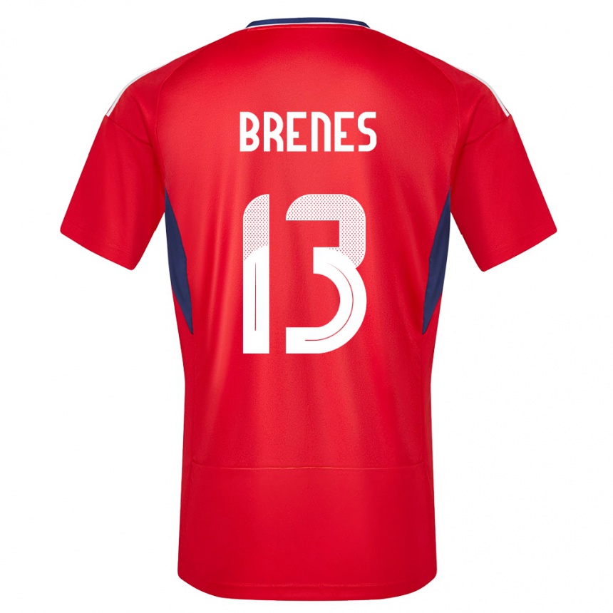 ילדים כדורגל קוסטה ריקה Jefferson Brenes #13 אָדוֹם ג'רזי ביתית 24-26