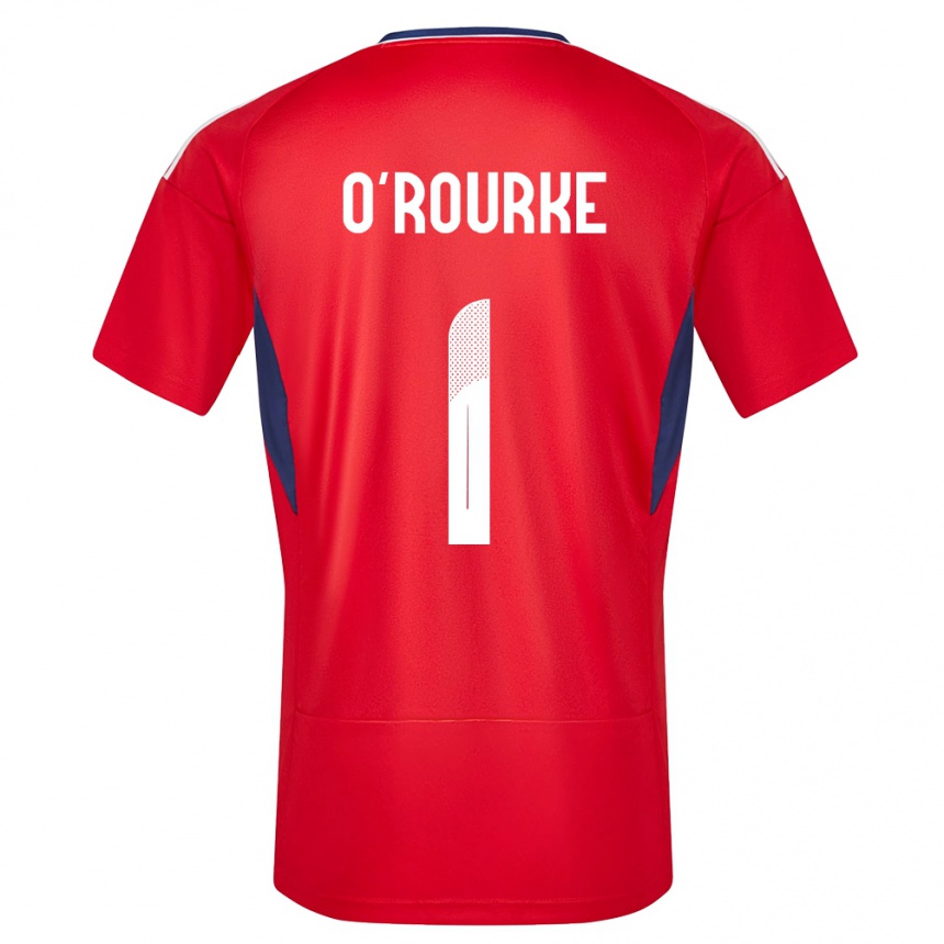 ילדים כדורגל קוסטה ריקה Ian O'rourke #1 אָדוֹם ג'רזי ביתית 24-26