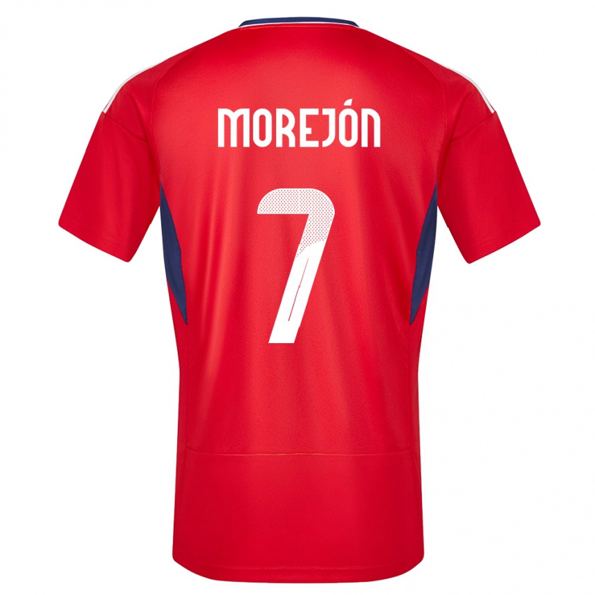 ילדים כדורגל קוסטה ריקה Jorge Morejón #7 אָדוֹם ג'רזי ביתית 24-26
