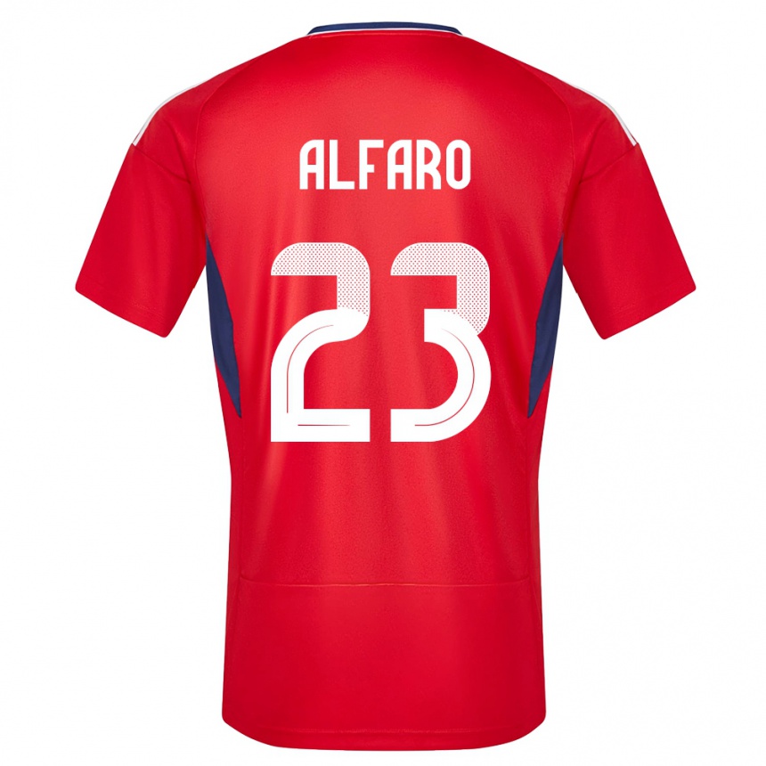 ילדים כדורגל קוסטה ריקה Marshall Alfaro #23 אָדוֹם ג'רזי ביתית 24-26