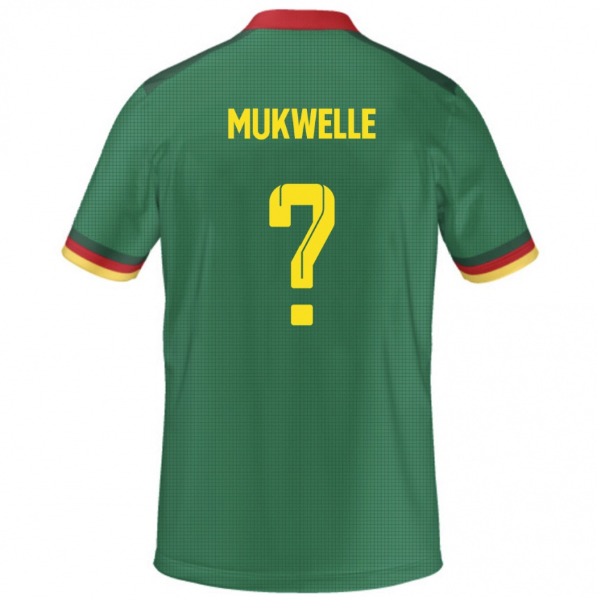 ילדים כדורגל קמרון William Mukwelle #0 יָרוֹק ג'רזי ביתית 24-26