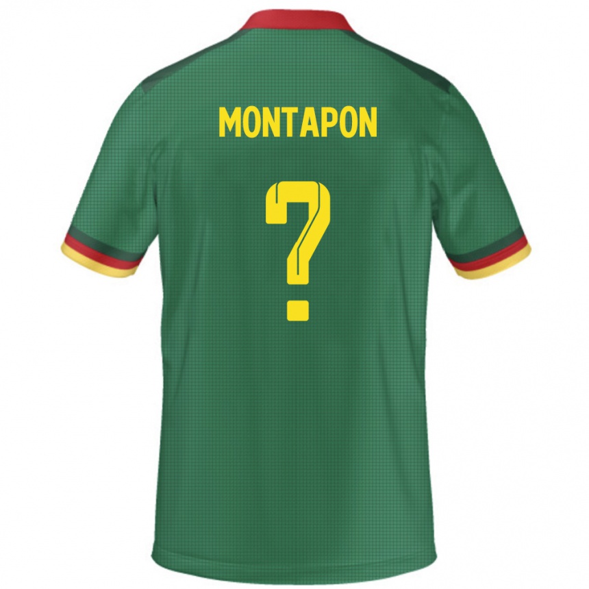 ילדים כדורגל קמרון Fadil Montapon Hamed #0 יָרוֹק ג'רזי ביתית 24-26