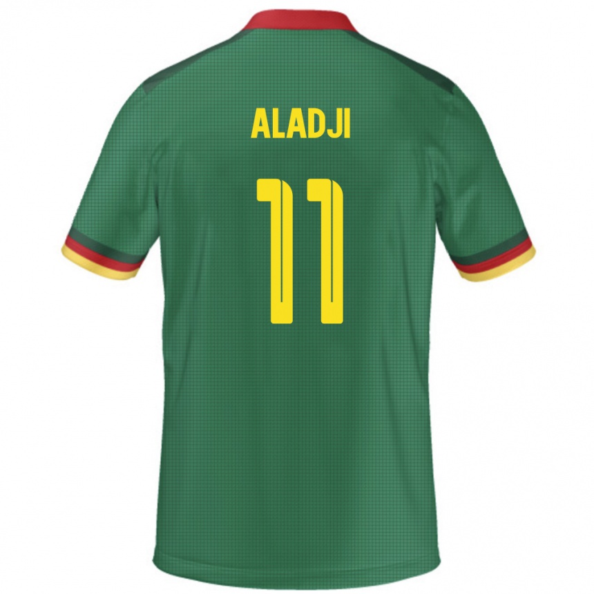 ילדים כדורגל קמרון Abakar Aladji #11 יָרוֹק ג'רזי ביתית 24-26