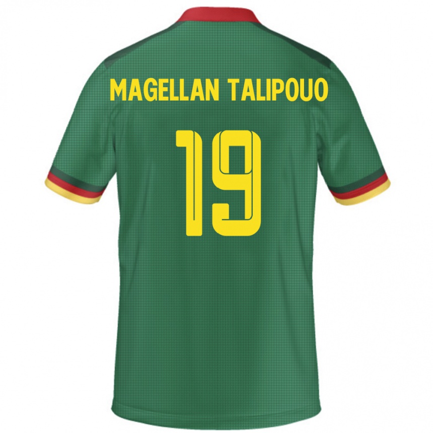 ילדים כדורגל קמרון Ghane Magellan Talipouo #19 יָרוֹק ג'רזי ביתית 24-26