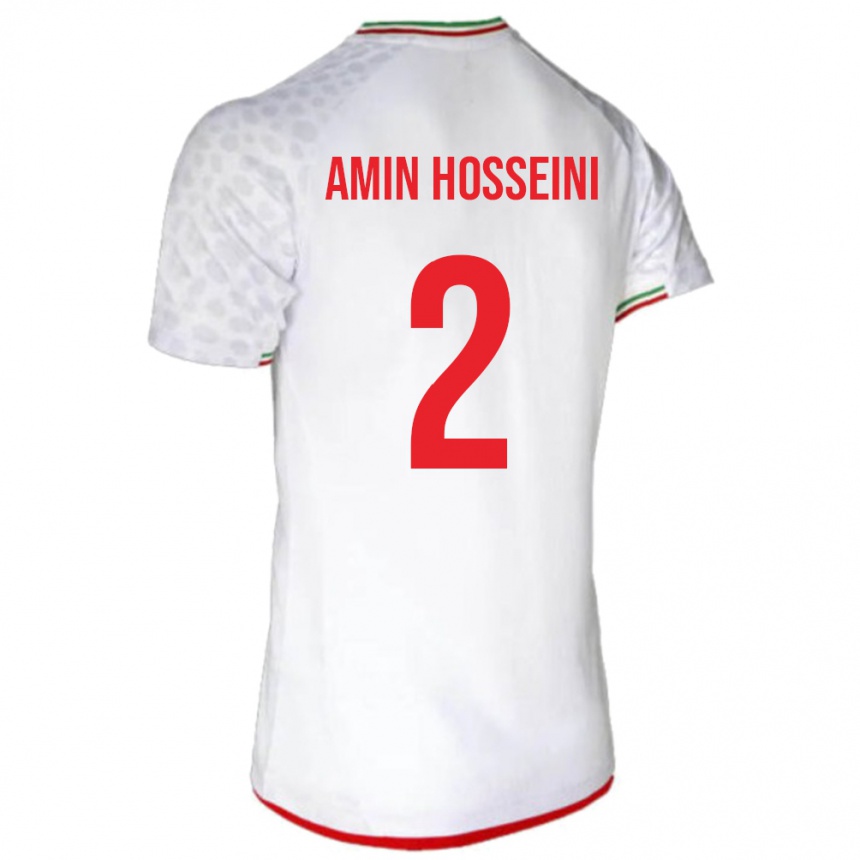 ילדים כדורגל איראן Mohammad Amin Hosseini #2 לָבָן ג'רזי ביתית 24-26