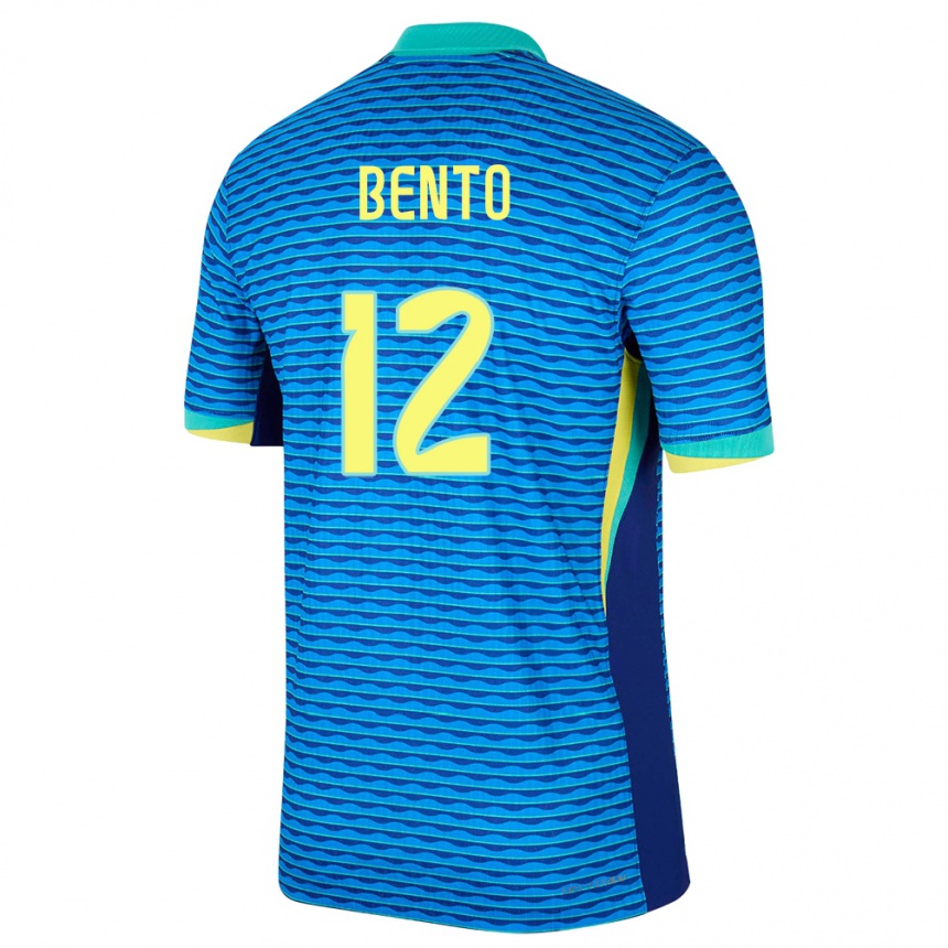 ילדים כדורגל ברזיל Bento #12 כְּחוֹל הרחק ג'רזי 24-26