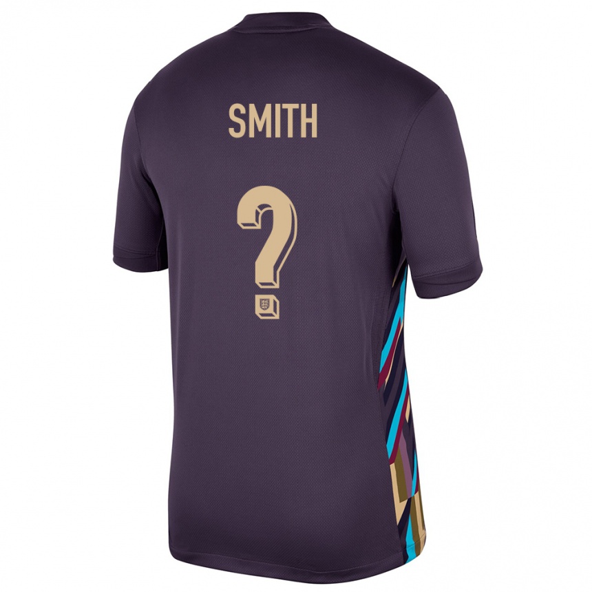 ילדים כדורגל אנגליה Reece Smith #0 צימוק כהה הרחק ג'רזי 24-26