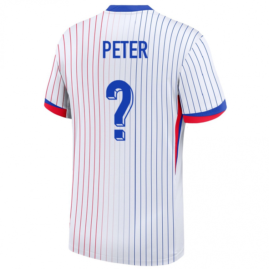 ילדים כדורגל צרפת Joseph Peter #0 לבן הרחק ג'רזי 24-26
