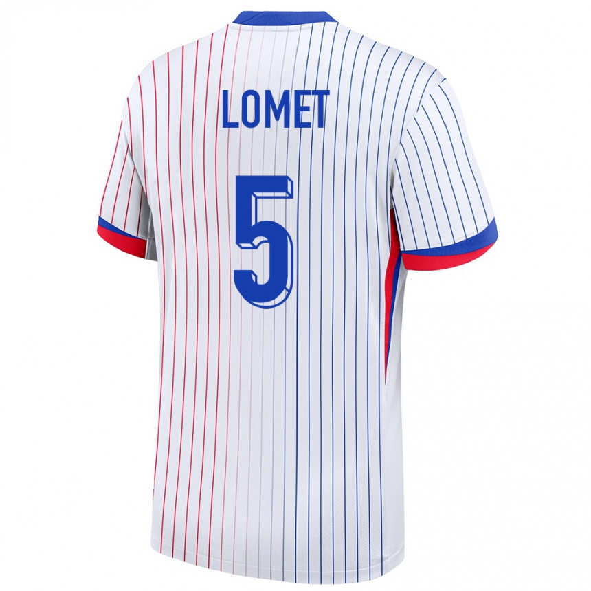 ילדים כדורגל צרפת Ruben Lomet #5 לבן הרחק ג'רזי 24-26