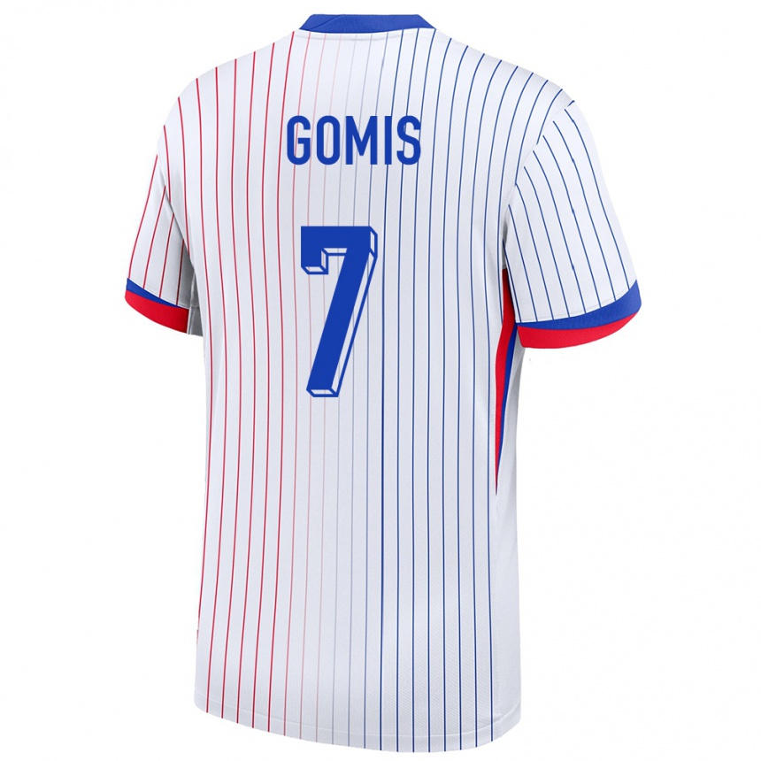 ילדים כדורגל צרפת Tidiam Gomis #7 לבן הרחק ג'רזי 24-26
