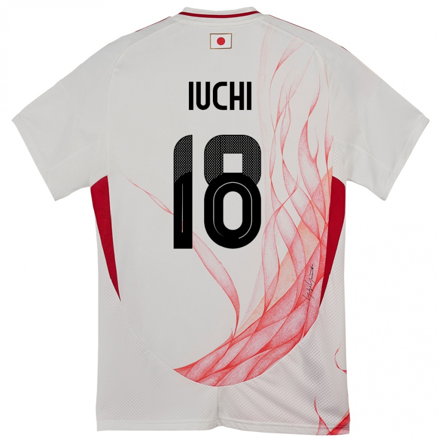 ילדים כדורגל יַפָּן Yosuke Iuchi #18 לָבָן הרחק ג'רזי 24-26