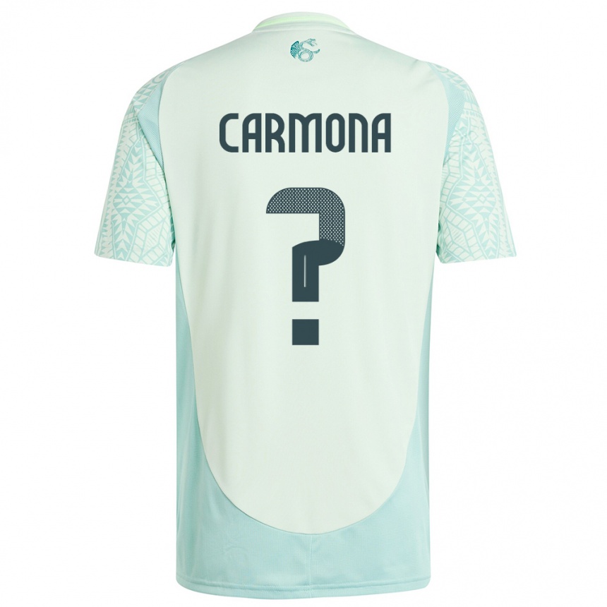 ילדים כדורגל מקסיקו Luis Carmona #0 פשתן ירוק הרחק ג'רזי 24-26