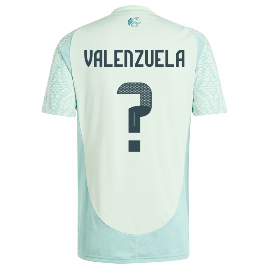 ילדים כדורגל מקסיקו Francisco Valenzuela #0 פשתן ירוק הרחק ג'רזי 24-26