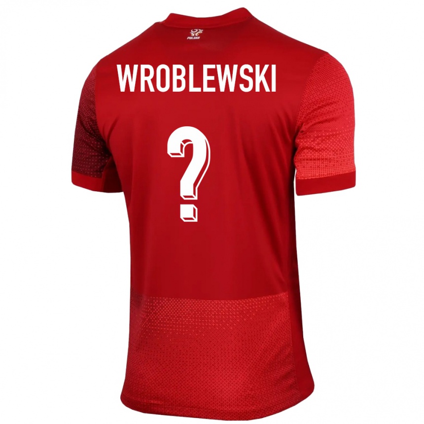 ילדים כדורגל פולין Michal Wroblewski #0 אָדוֹם הרחק ג'רזי 24-26