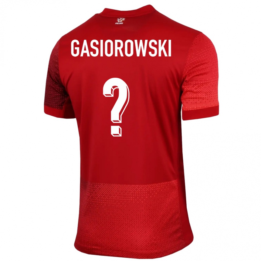 ילדים כדורגל פולין Marko Gasiorowski #0 אָדוֹם הרחק ג'רזי 24-26