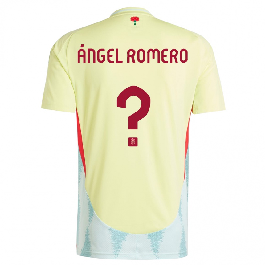 ילדים כדורגל ספרד Miguel Ángel Romero #0 צהוב הרחק ג'רזי 24-26