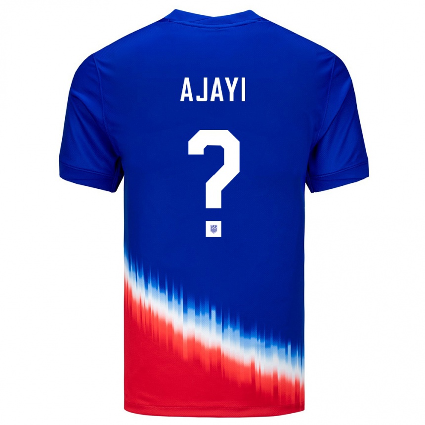 ילדים כדורגל ארצות הברית Olumuyiwa Ajayi #0 כְּחוֹל הרחק ג'רזי 24-26