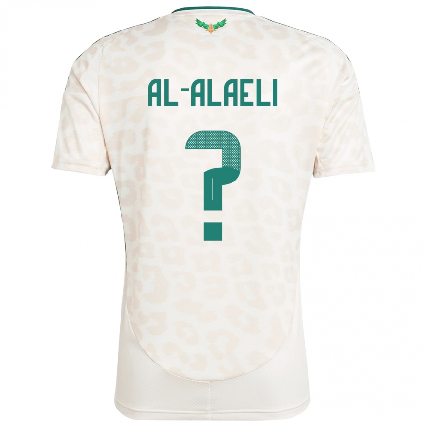 ילדים כדורגל ערב הסעודית Mishal Al-Alaeli #0 לָבָן הרחק ג'רזי 24-26