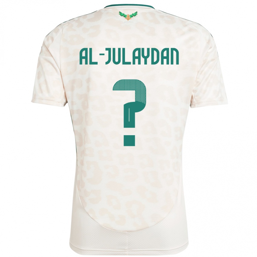 ילדים כדורגל ערב הסעודית Ahmed Al-Julaydan #0 לָבָן הרחק ג'רזי 24-26