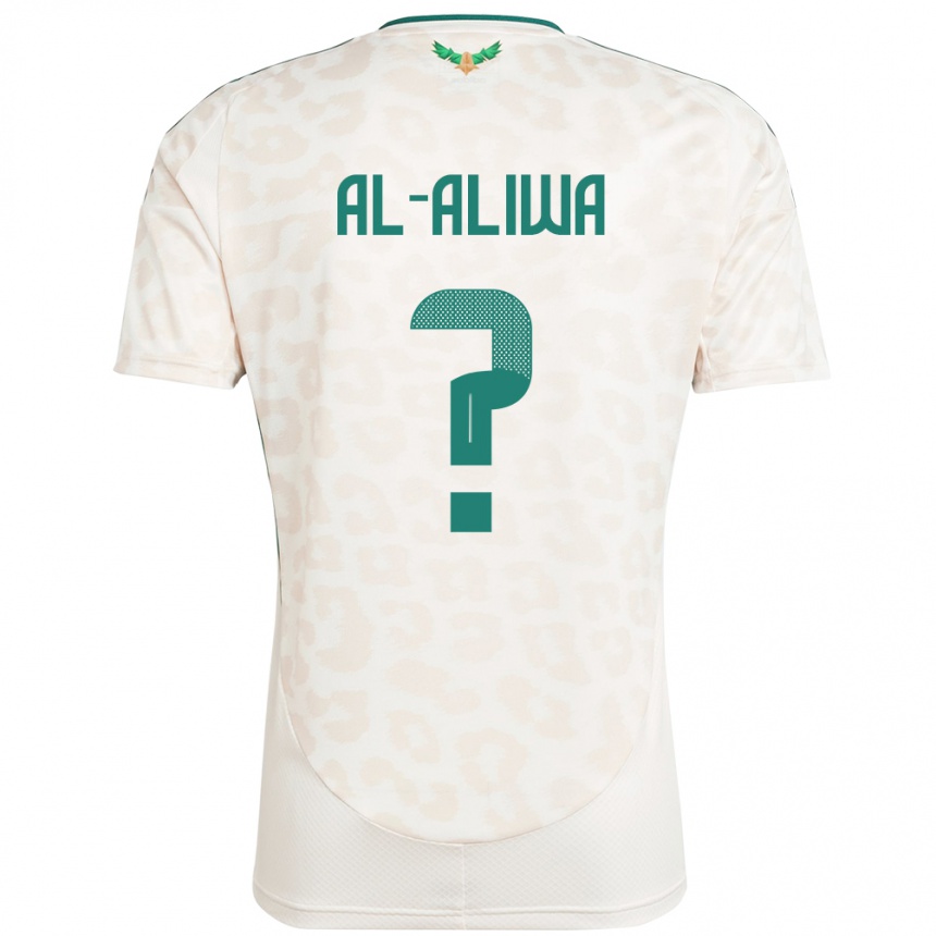 ילדים כדורגל ערב הסעודית Abdulaziz Al-Aliwa #0 לָבָן הרחק ג'רזי 24-26
