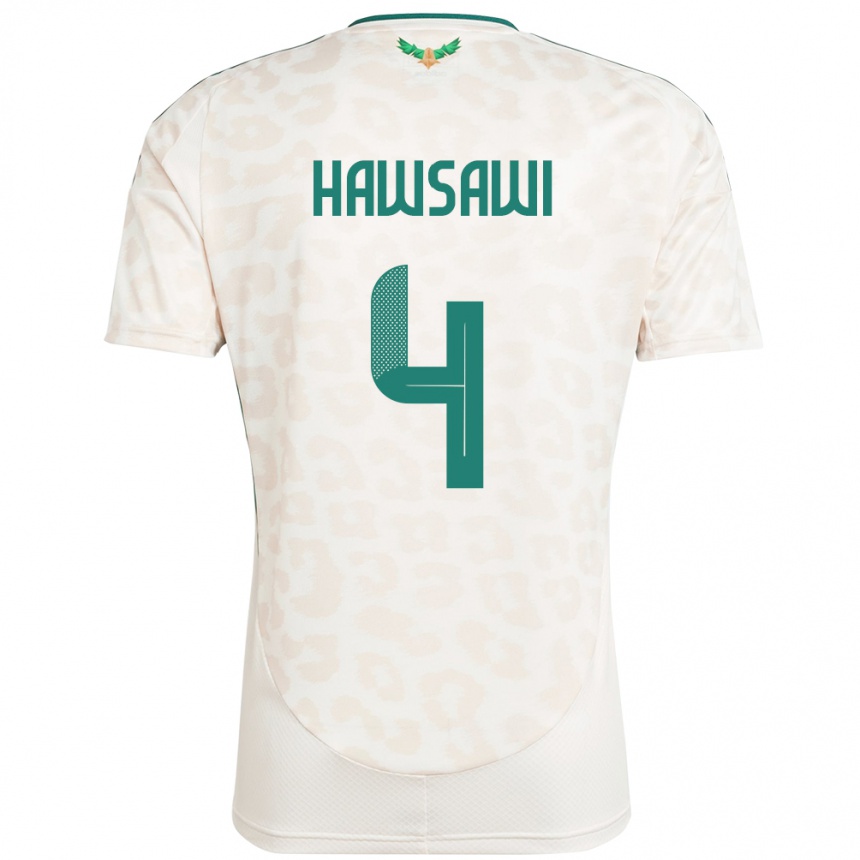 ילדים כדורגל ערב הסעודית Mohammed Hawsawi #4 לָבָן הרחק ג'רזי 24-26