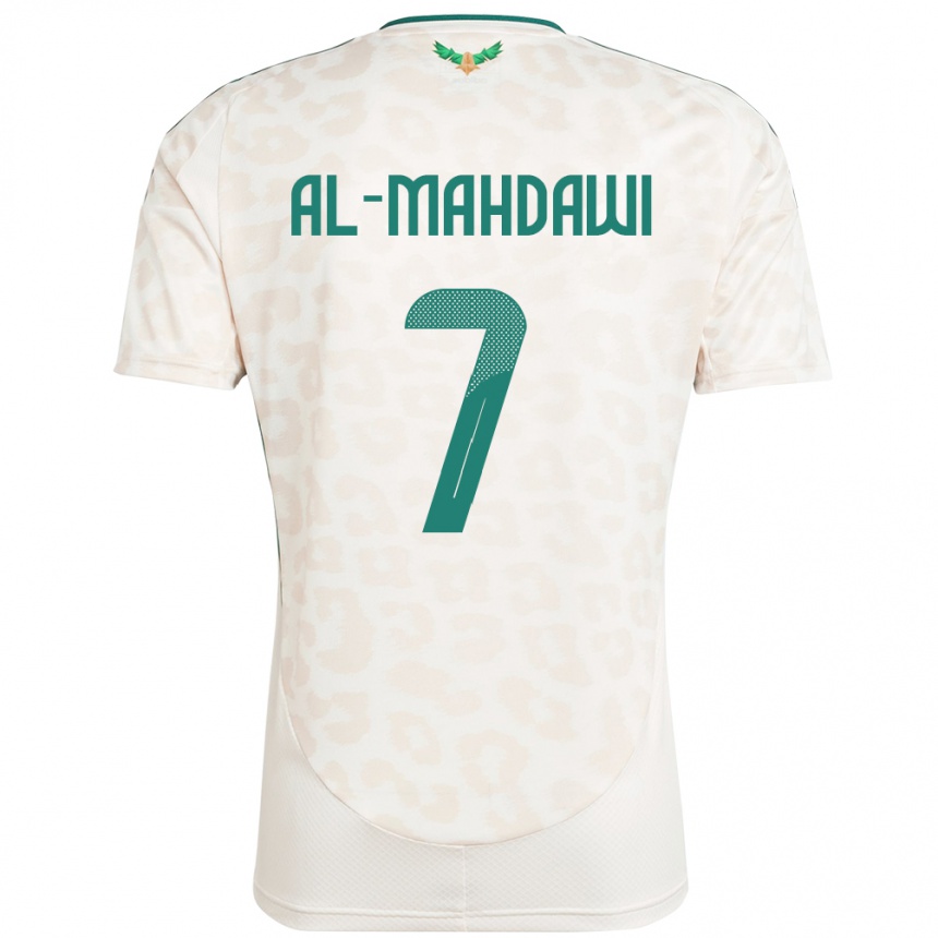 ילדים כדורגל ערב הסעודית Ali Al-Mahdawi #7 לָבָן הרחק ג'רזי 24-26