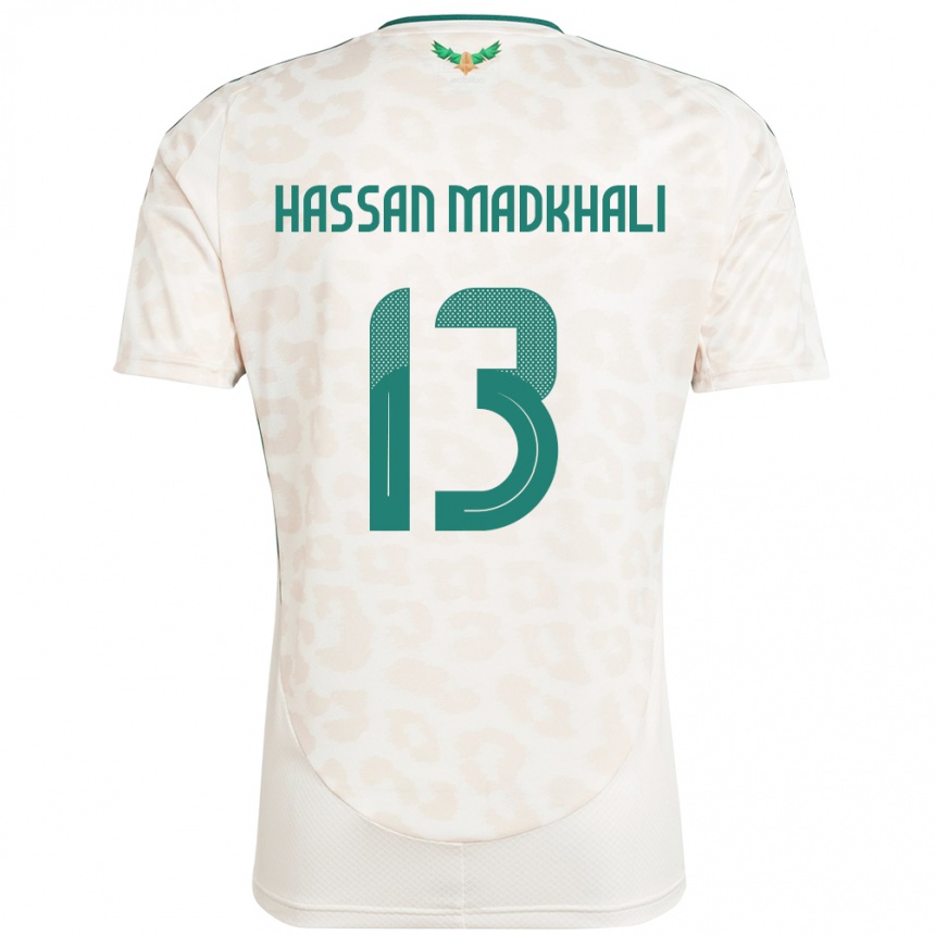 ילדים כדורגל ערב הסעודית Mohammed Hassan Madkhali #13 לָבָן הרחק ג'רזי 24-26