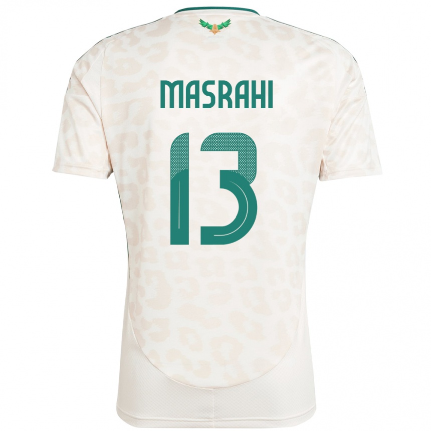 ילדים כדורגל ערב הסעודית Mubarak Masrahi #13 לָבָן הרחק ג'רזי 24-26