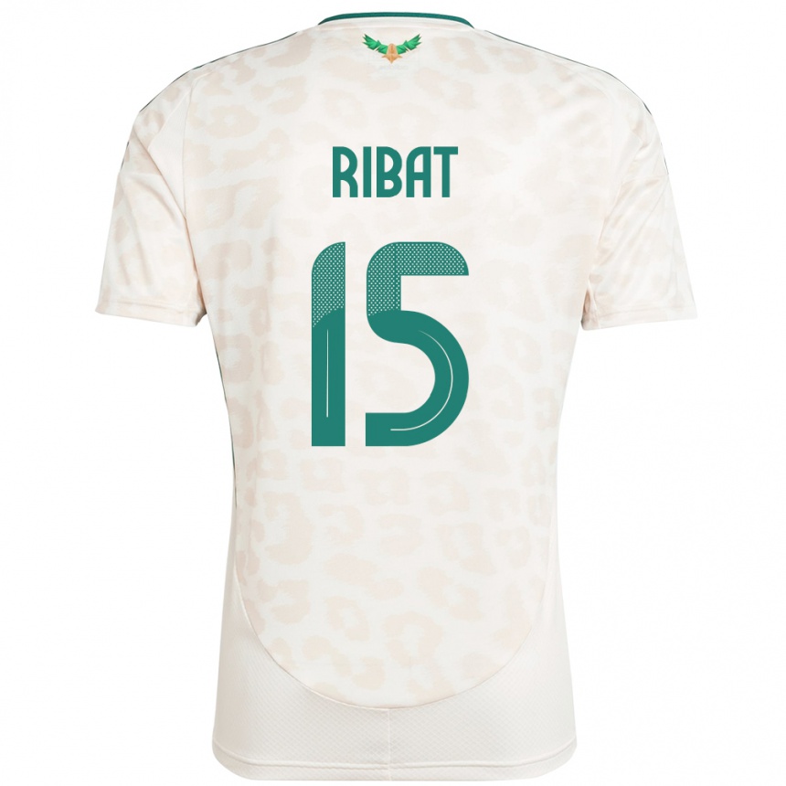 ילדים כדורגל ערב הסעודית Abdulaziz Ribat #15 לָבָן הרחק ג'רזי 24-26