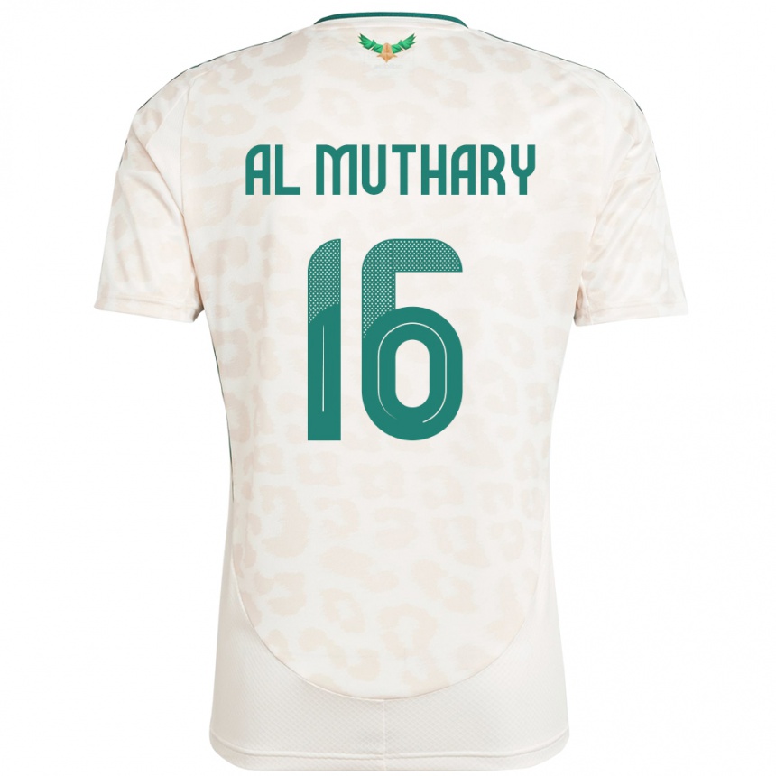 ילדים כדורגל ערב הסעודית Saad Al-Muthary #16 לָבָן הרחק ג'רזי 24-26