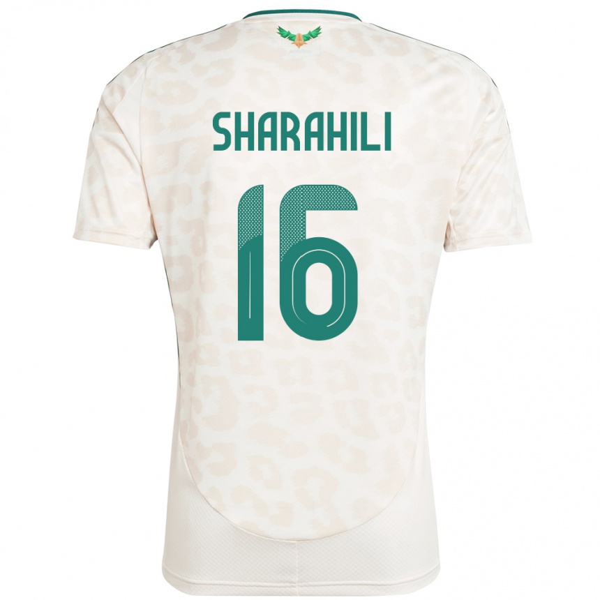 ילדים כדורגל ערב הסעודית Khalid Mashhour Sharahili #16 לָבָן הרחק ג'רזי 24-26