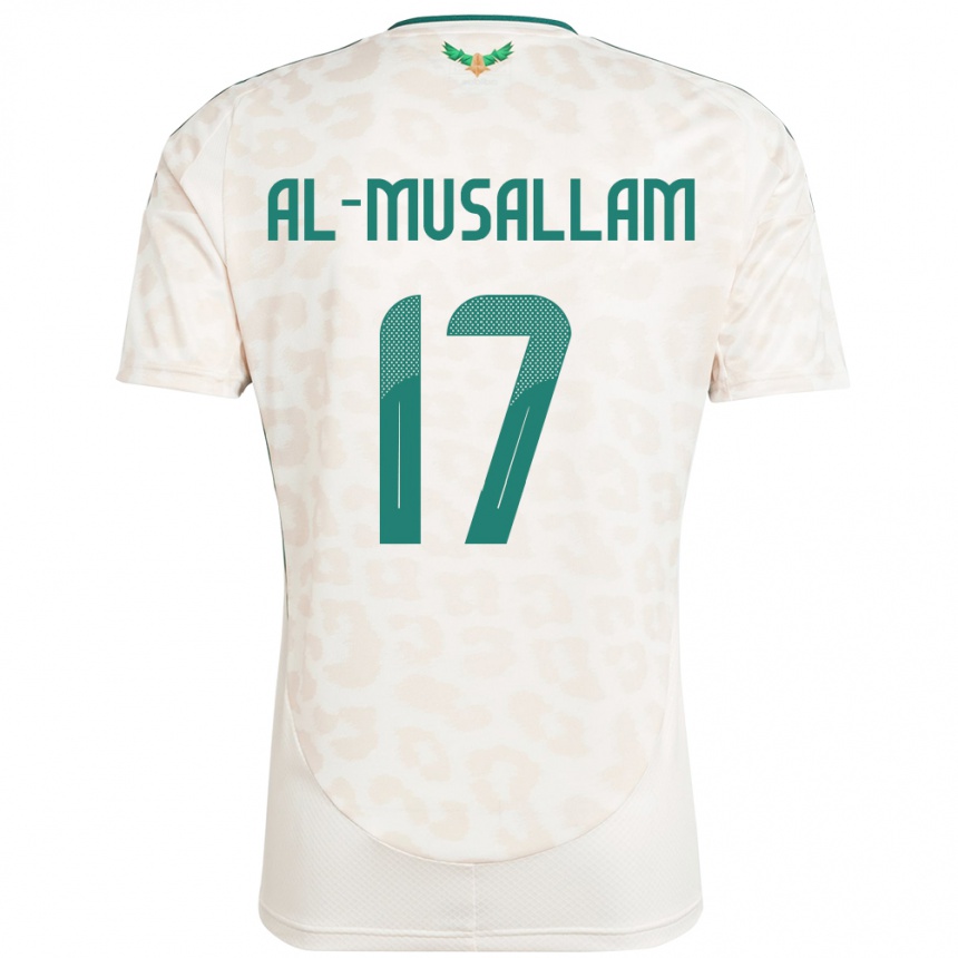ילדים כדורגל ערב הסעודית Hassan Al-Musallam #17 לָבָן הרחק ג'רזי 24-26