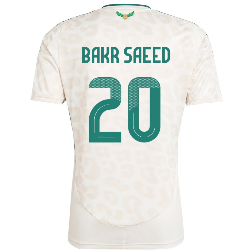 ילדים כדורגל ערב הסעודית Abu Bakr Saeed #20 לָבָן הרחק ג'רזי 24-26