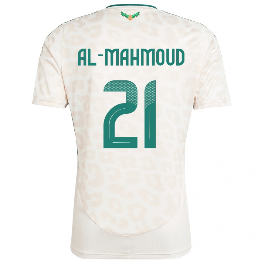 ילדים כדורגל ערב הסעודית Mohammed Al-Mahmoud #21 לָבָן הרחק ג'רזי 24-26