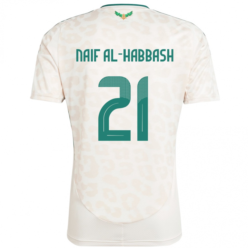ילדים כדורגל ערב הסעודית Azzam Naif Al-Habbash #21 לָבָן הרחק ג'רזי 24-26