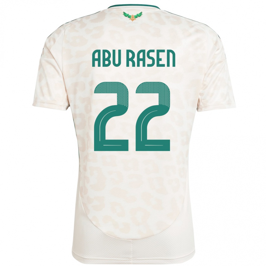 ילדים כדורגל ערב הסעודית Ahmad Abu Rasen #22 לָבָן הרחק ג'רזי 24-26