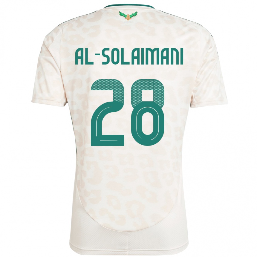 ילדים כדורגל ערב הסעודית Solaiman Al-Solaimani #28 לָבָן הרחק ג'רזי 24-26
