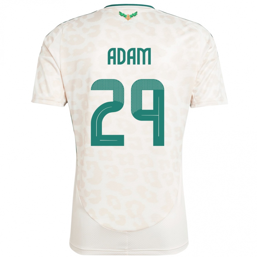 ילדים כדורגל ערב הסעודית Hamed Adam #29 לָבָן הרחק ג'רזי 24-26