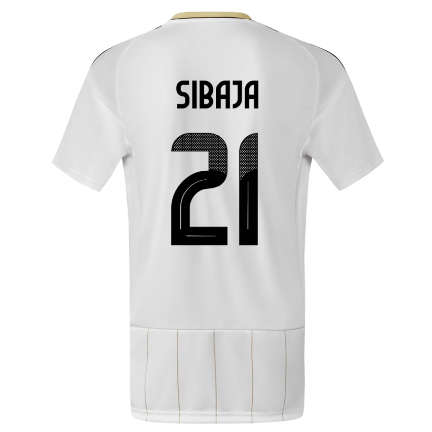ילדים כדורגל קוסטה ריקה Gabriel Sibaja #21 לבן הרחק ג'רזי 24-26