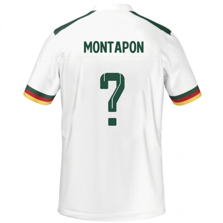 ילדים כדורגל קמרון Fadil Montapon Hamed #0 לָבָן הרחק ג'רזי 24-26