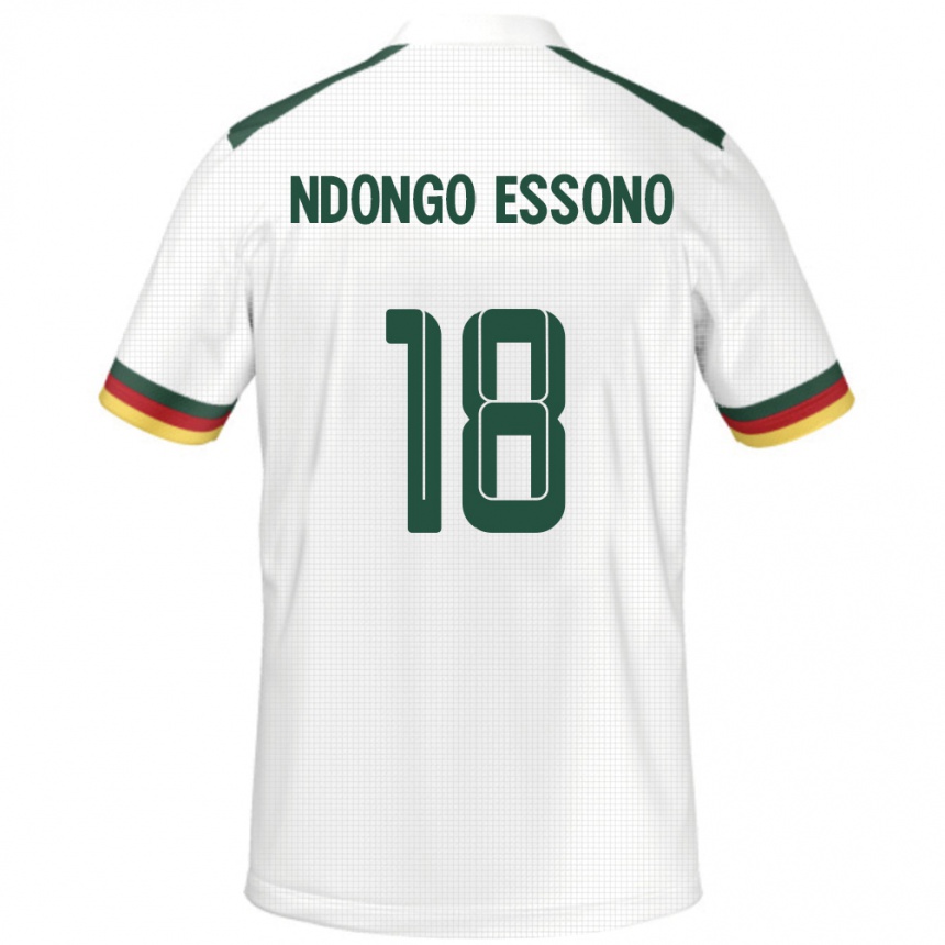 ילדים כדורגל קמרון Rodrigue Dipanda Ndongo Essono #18 לָבָן הרחק ג'רזי 24-26