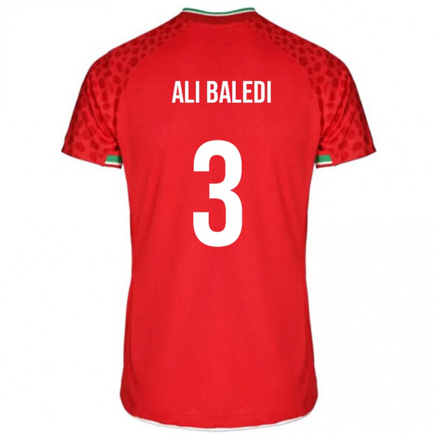 ילדים כדורגל איראן Morteza Ali Baledi #3 אָדוֹם הרחק ג'רזי 24-26