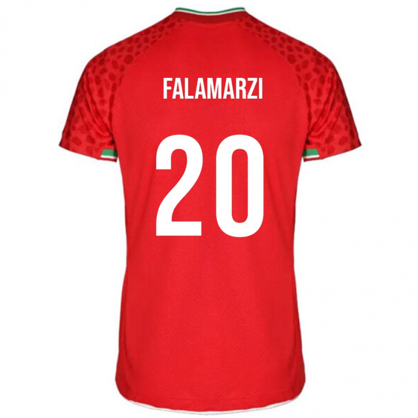 ילדים כדורגל איראן Esmaeil Falamarzi #20 אָדוֹם הרחק ג'רזי 24-26
