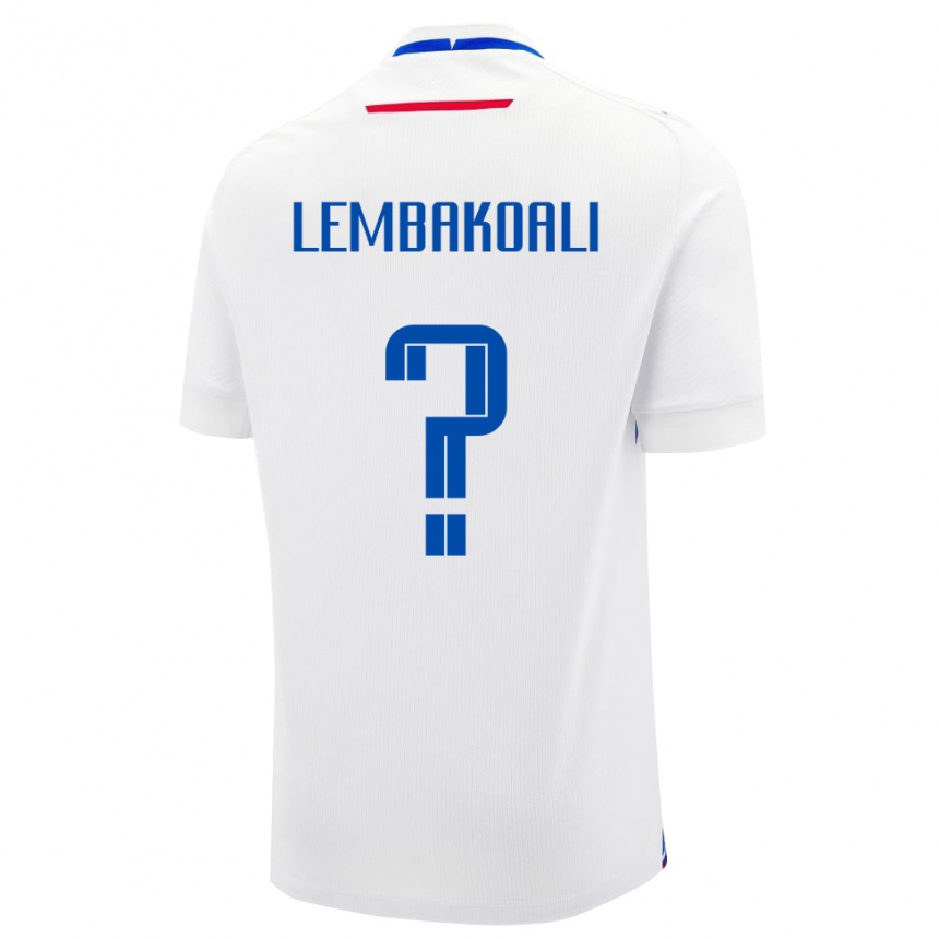ילדים כדורגל סלובקיה Alan Lembakoali #0 לָבָן הרחק ג'רזי 24-26