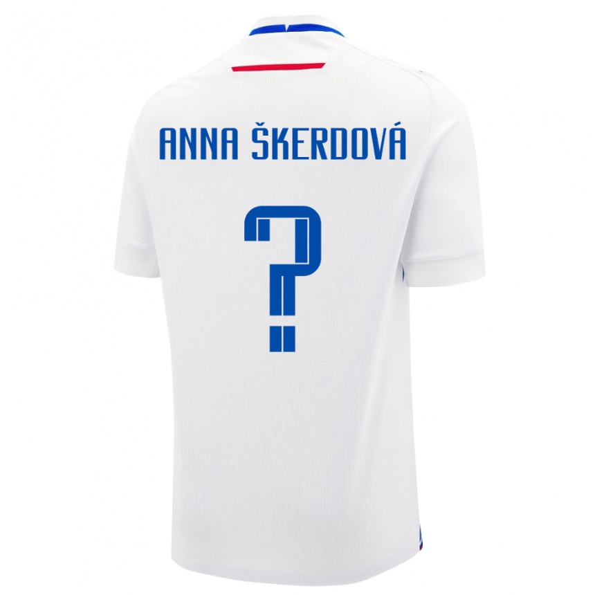 ילדים כדורגל סלובקיה Sofia Anna Škerdová #0 לָבָן הרחק ג'רזי 24-26