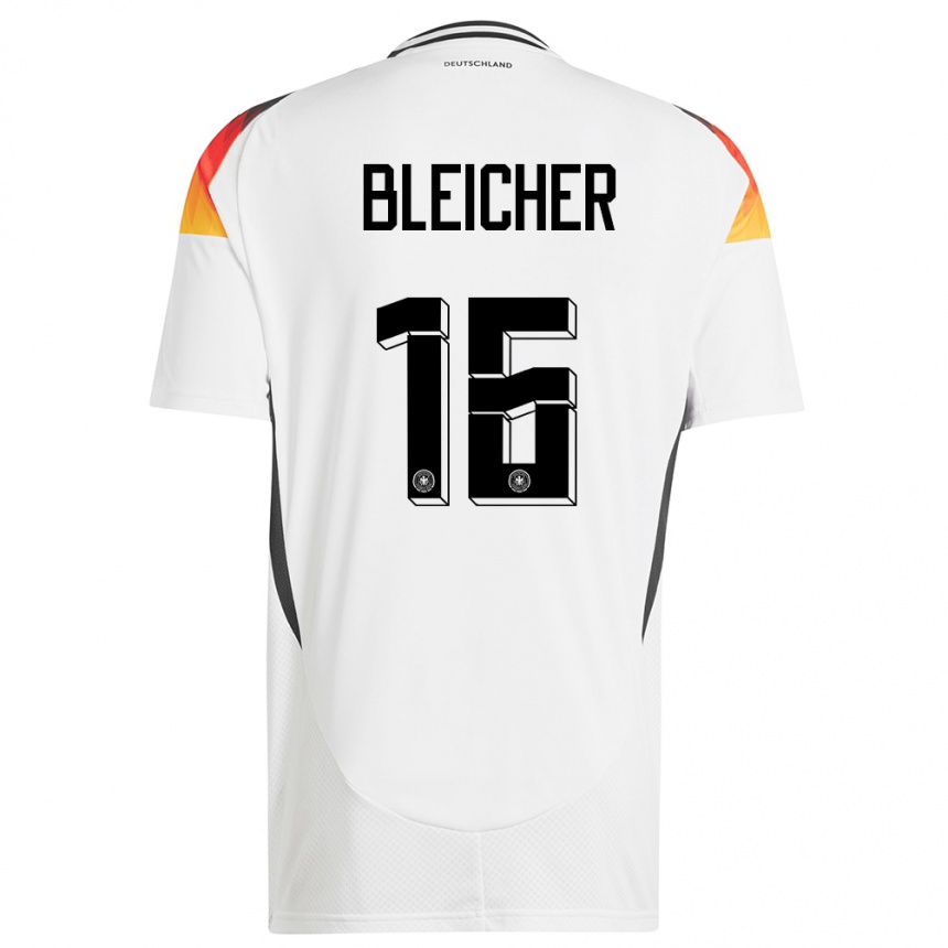 גברים כדורגל גרמניה Franz Bleicher #16 לבן ג'רזי ביתית 24-26
